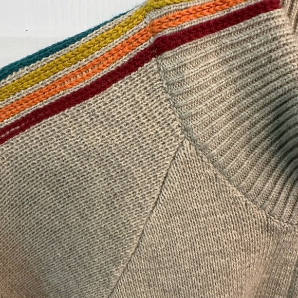 Men's Marine Layer Archive Krew Sweater Rainbow Stripe Medium - Picture 6 of 11